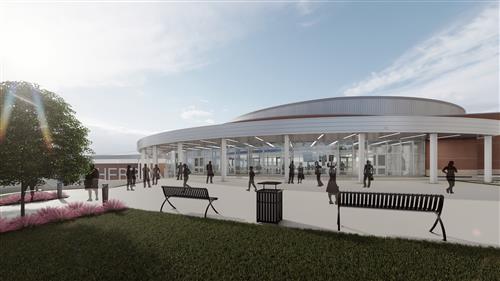 Hebron Arena Front Entry 